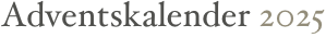 Adventskalender 2025
